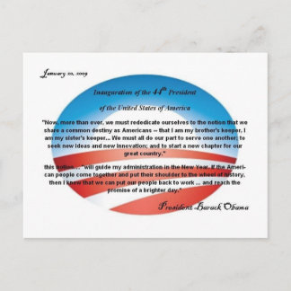 0bama O LOGO Carte postale