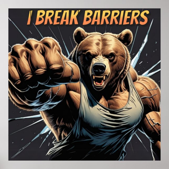 0so musculoso – Golpea tus límites cada mañana Poster (Vorne)