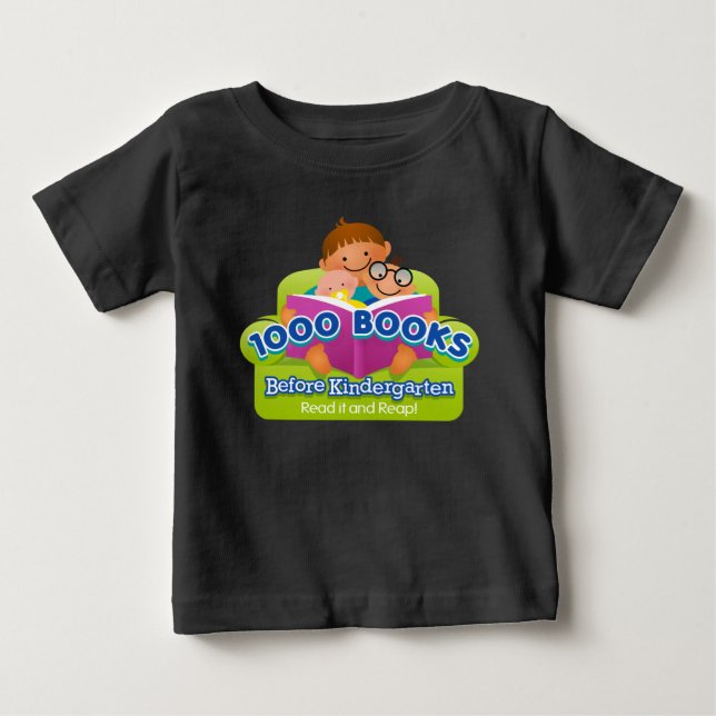 1000 Bücher vor dem Kindergarten-Shirt Baby T-shirt (Vorderseite)