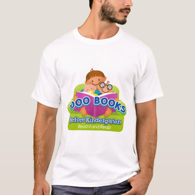 1000 Bücher vor Kindergarten-Shirt T-Shirt (Vorderseite)