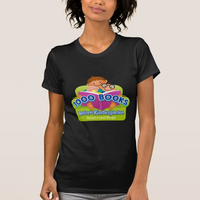 1000 Bücher vor Kindergarten T-Shirt (Vorderseite)