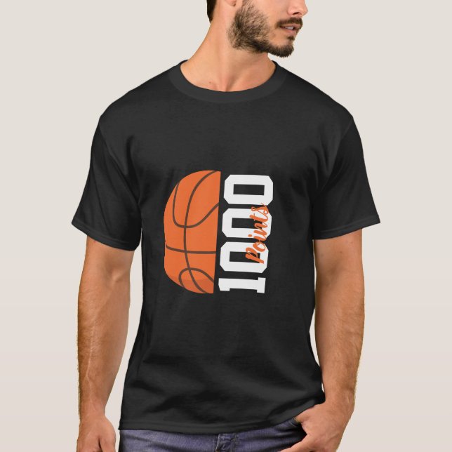 1000 Career Points Basketball Player Team Men's T-Shirt (Vorderseite)