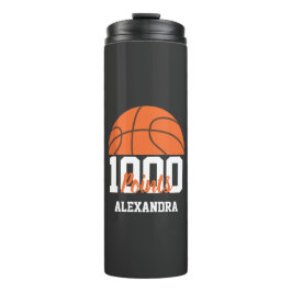 1000 Career Points Scorer Basketball Player Team Thermosbecher