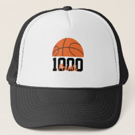 1000 Career Points Scorer Basketball Player Team Truckerkappe