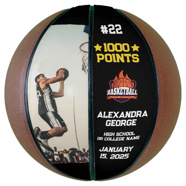 1000 Career Points Scorer Milestone Celebration  Basketball (Vertikal)