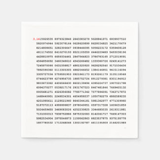 1000 erste Ziffern i-Nummer | Mathematisches Symbo Serviette