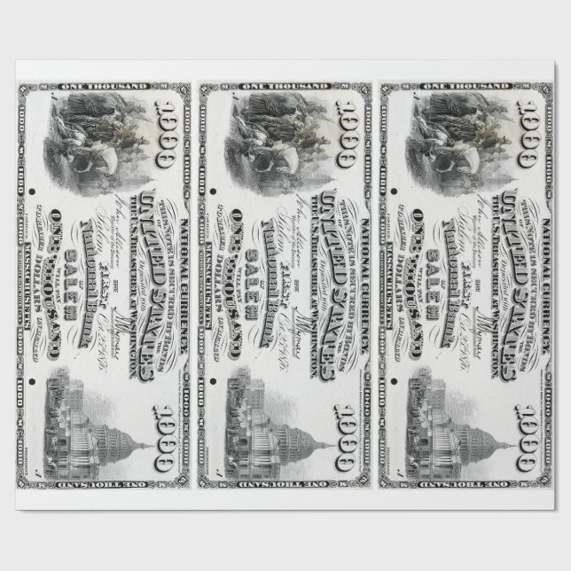 $1000 GESCHENKPAPIER (Flach)