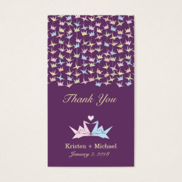 1000 Hanging Origami Paper Cranes Wedding (Lila)