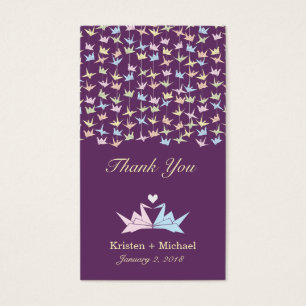 1000 Hanging Origami Paper Cranes Wedding (Lila)