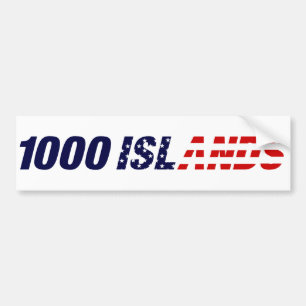 1000 Inseln USA-Autoaufkleber Autoaufkleber