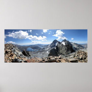 1000 Island Lake und Banner Peak vom Berg Davis Poster