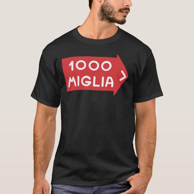 1000 Miglia logo de course T-shirt classique (Devant)