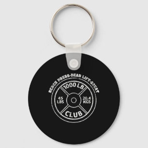 1000 Pfund Club Krafttraining Hantel Dead Lift Be Schlüsselanhänger