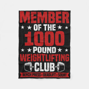 1000-Pfund-Gewichtheber-Club Bodybuilding-Training Fleecedecke