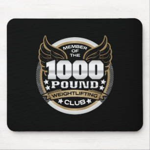 1000-Pfund-Gewichtheber-Club-Mitglied Powerlifter Mousepad