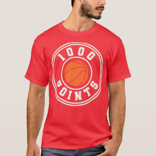 1000 Punkte Basketball Geschenk High School Basket T-Shirt