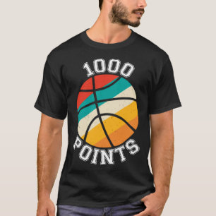 1000 Punkte Basketball Scorer High School Basketba T-Shirt