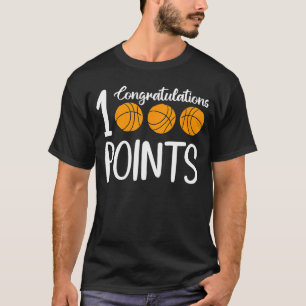 1000 Punkte Basketball Scorer High School Basketba T-Shirt