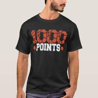 1000 Punkte Basketball Scorer High School T-Shirt