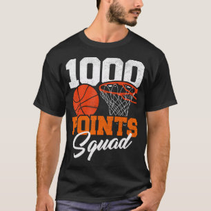 1000 Punkte Basketball Scorer Squad School Basketb T-Shirt