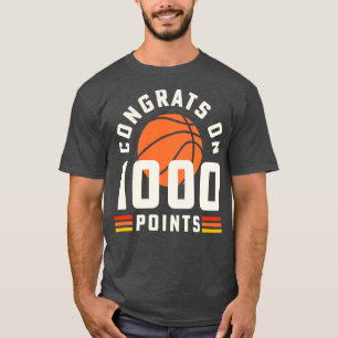 1000 Punkte Basketball-Trainer Basketball High Sch T-Shirt