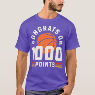 1000 Punkte Basketball-Trainer Basketball High Sch T-Shirt