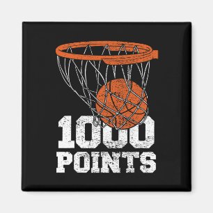 1000 Punkte Bysketbyll Hoch Schule Basketby Magnet