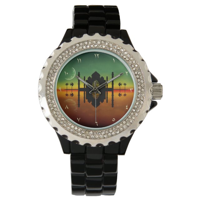 1001 Orientalische Nachtreflexion Armbanduhr (Vorderseite)