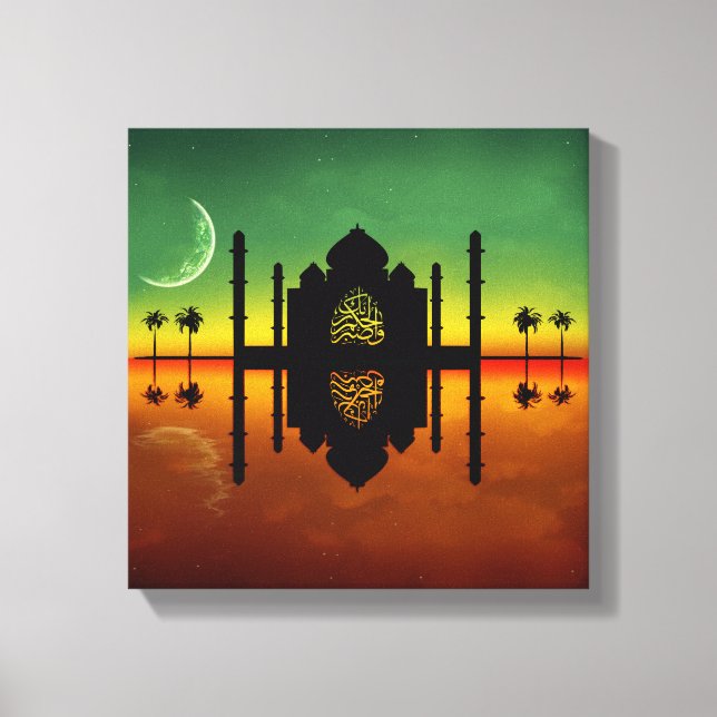 1001 Orientalische Nachtreflexion Leinwanddruck (Vorderseite)