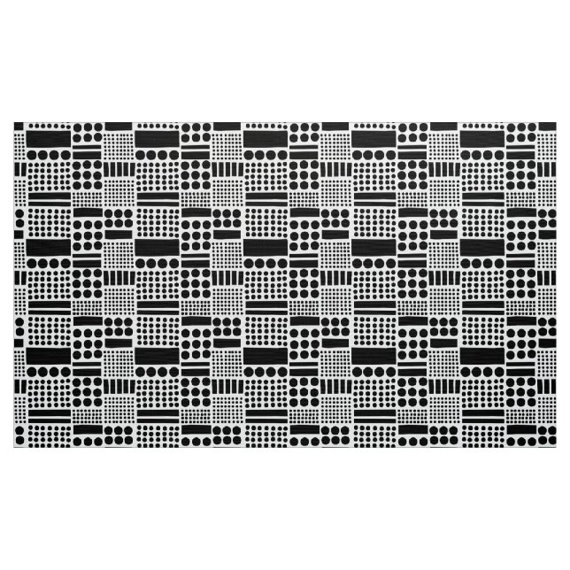 100416 - Schwarz auf Weiß Stoff (Yard (91,4 cm))