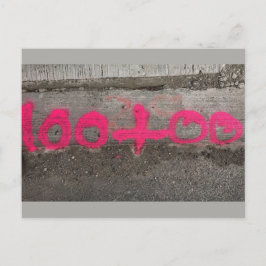 100+00 Umfrage/Baustelle - Postkarte