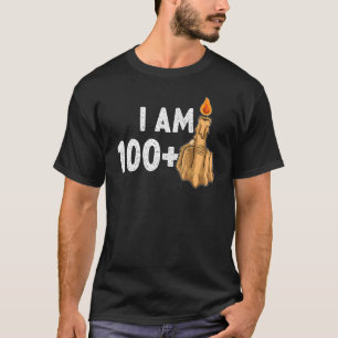 100+1 Middle Finger 101. Geburtstag Provokativ T-Shirt
