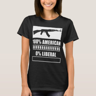 100 Amerikaner 0 Liberale Gun Republikaner Liberta T-Shirt