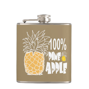 100 % Ananas Flachmann