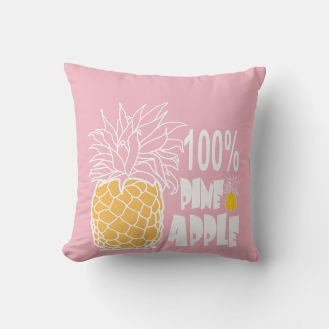 100 % Ananas Kissen (Vorderseite)