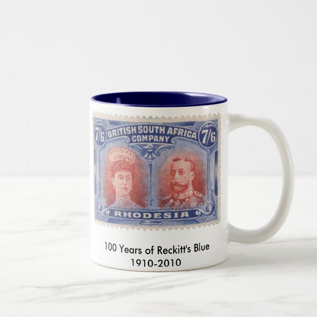 100 ans de la tasse bleue de Reckitt (Droit)
