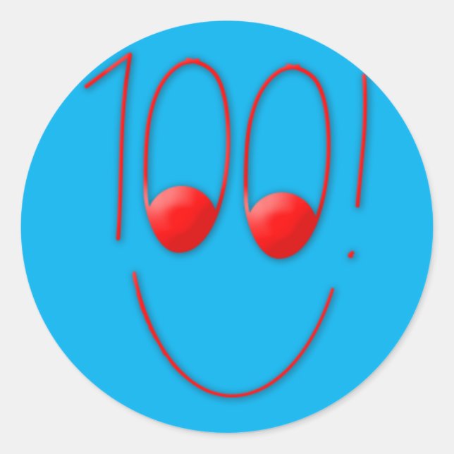 100! Aufkleber (Vorderseite)