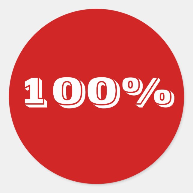 100% autocollant (Devant)
