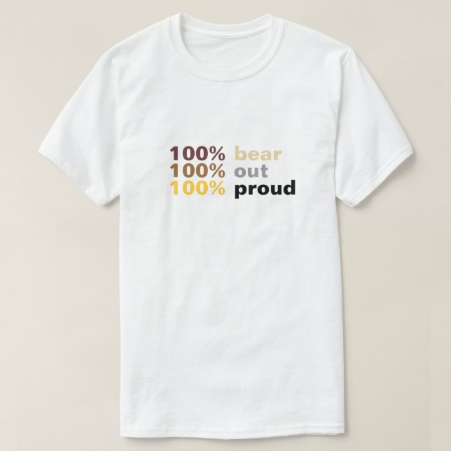 100% Bär T-Shirt (Design vorne)