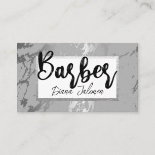 100 Barber Ernennung Erinnerung Grau Marmor Visitenkarte