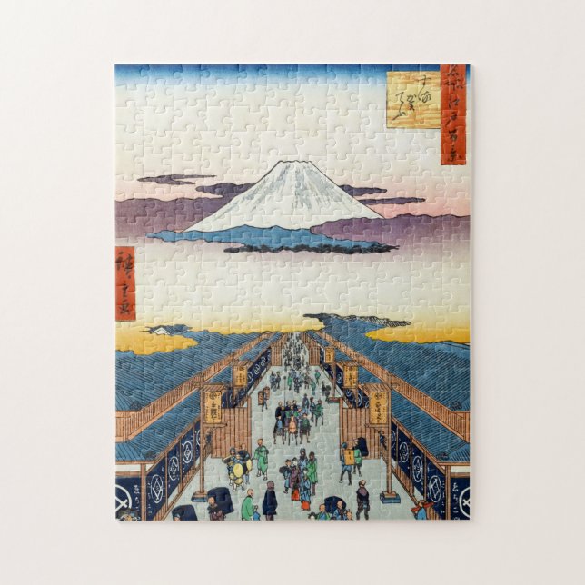100 berühmte Ausblicke auf Edo Ando Hiroshige (Vertikal)