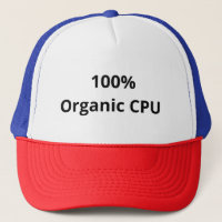 100 % Bio CPU - Funny Geek Basketball Cap
