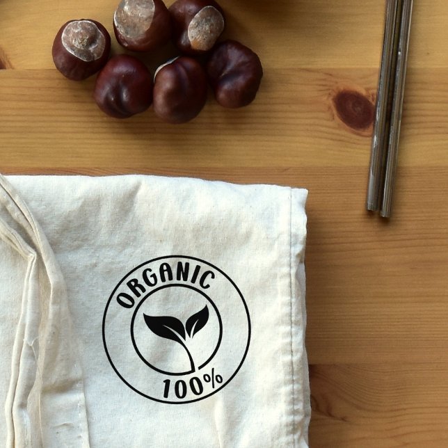 100% Bio, natürlich, Ökologisch Gummistempel (Von Creator hochgeladen)