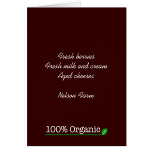 100 % Bio - weißer Text