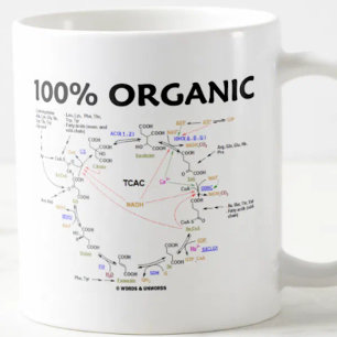 100 % Bio (Zitronensäurezyklus - Krebs-Zyklus) Kaffeetasse