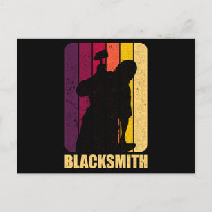 100.Blacksmith Blacksmithing Metalworker-Geschenk Ankündigungspostkarte