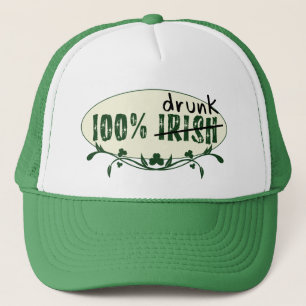100% Casquette irlandais ivre