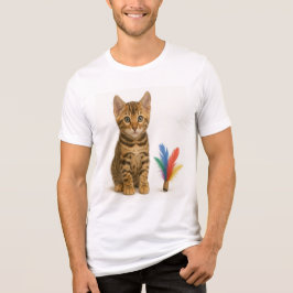 100% Chance auf Chaos - Bengalischer Kitten Stil Tri-Blend Shirt