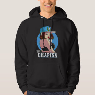100 Chapina Latina Mädchen Guatemala Flagge Stolz Hoodie