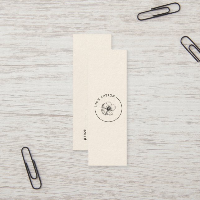 100% Cotton Vintag Blume Business Krawatte auf Tag (Vorderseite/Rückseite Beispiel)